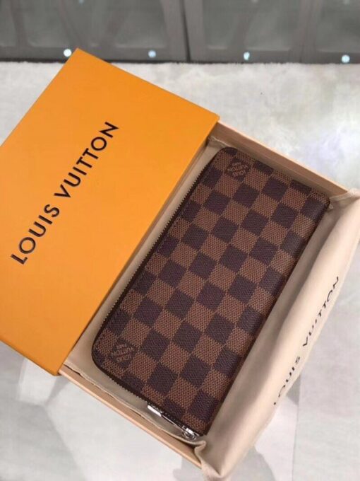 Replica Louis Vuitton Zippy Wallet Vertical Damier Ebene N61207 BLV1023 2