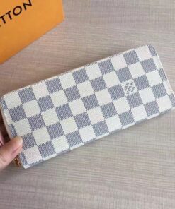 Replica Louis Vuitton Clemence Wallet Damier Azur N61264 BLV933 2