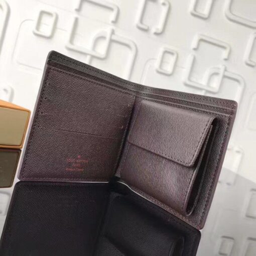 Replica Louis Vuitton Marco Wallet Damier Ebene N61675 BLV1024 3