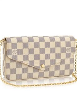 Replica Louis Vuitton Pochette Felicie Bag Damier Azur N63106 BLV051