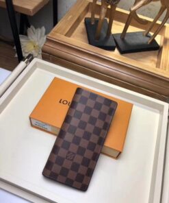 Replica Louis Vuitton Brazza Wallet Damier Ebene N63168 BLV1026 2