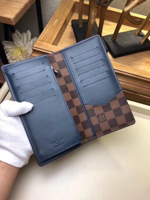 Replica Louis Vuitton Brazza Wallet Damier Ebene N63168 BLV1026 7