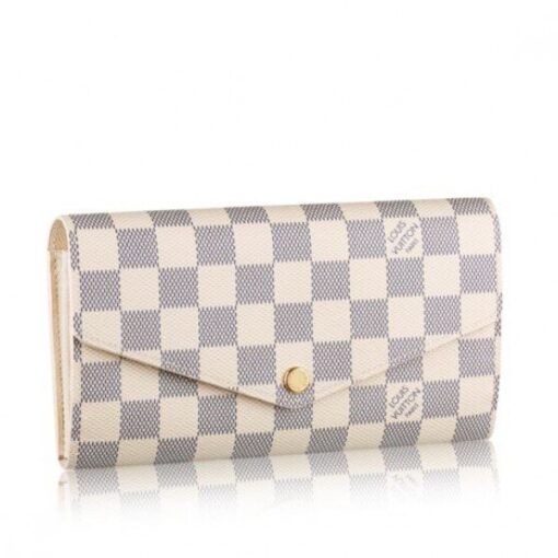 Replica Louis Vuitton Sarah Wallet Damier Azur N63208 BLV931