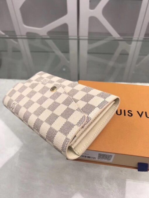 Replica Louis Vuitton Sarah Wallet Damier Azur N63208 BLV931 7