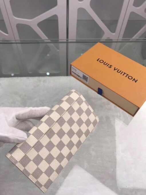 Replica Louis Vuitton Sarah Wallet Damier Azur N63208 BLV931 8