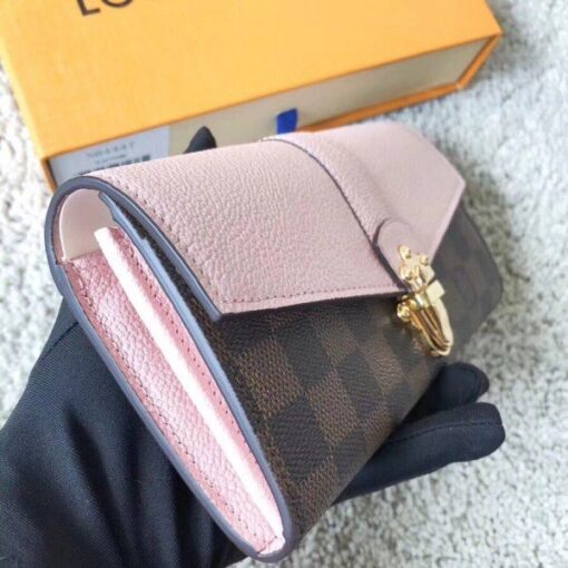 Replica Louis Vuitton Clapton Wallet Damier Ebene N64447 BLV945 2