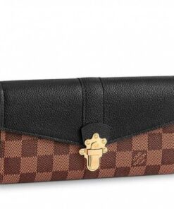 Replica Louis Vuitton Clapton Wallet Damier Ebene N64449 BLV936