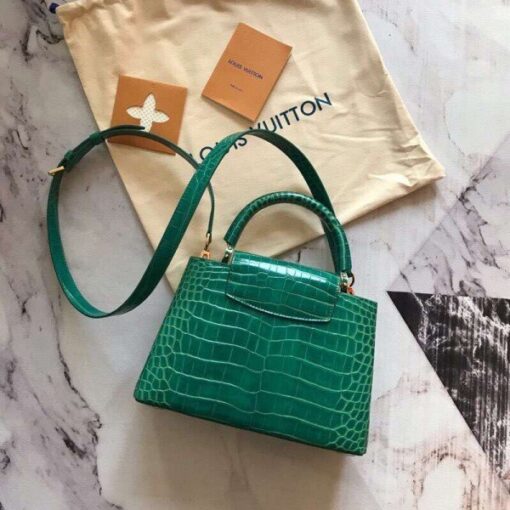 Replica Louis Vuitton Capucines Mini Crocodile Bag N92831 BLV805 3