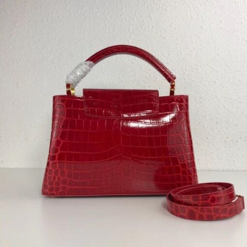 Replica Louis Vuitton Capucines PM Crocodile Bag N92965 BLV843 3