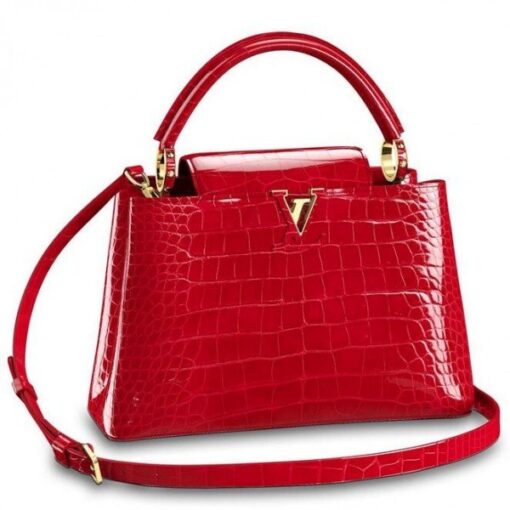 Replica Louis Vuitton Capucines PM Crocodile Bag N92965 BLV843