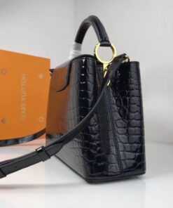 Replica Louis Vuitton Capucines PM Crocodile Bag N92967 BLV831 2