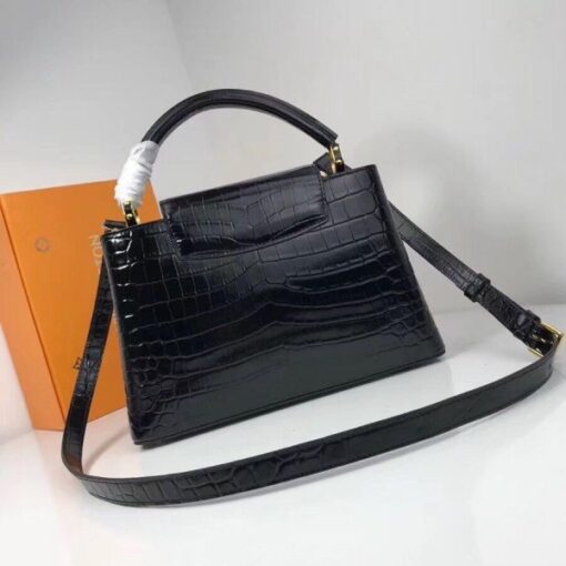 Replica Louis Vuitton Capucines PM Crocodile Bag N92967 BLV831 3