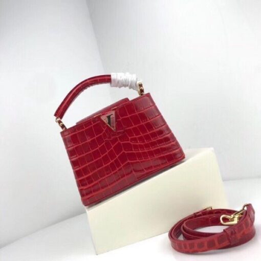 Replica Louis Vuitton Capucines Mini Crocodile Bag N93254 BLV808 2