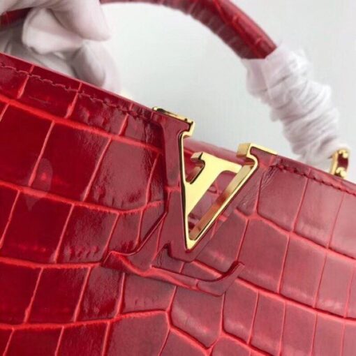 Replica Louis Vuitton Capucines Mini Crocodile Bag N93254 BLV808 4