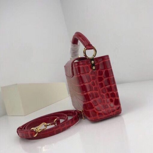 Replica Louis Vuitton Capucines Mini Crocodile Bag N93254 BLV808 5