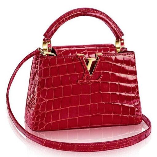 Replica Louis Vuitton Capucines Mini Crocodile Bag N93254 BLV808