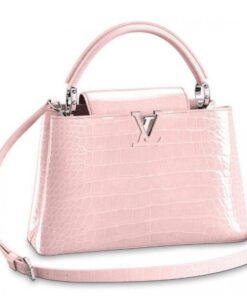 Replica Louis Vuitton Capucines PM Crocodile Bag N93594 BLV833