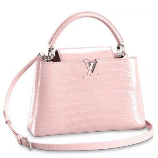 Replica Louis Vuitton Capucines PM Crocodile Bag N93594 BLV833