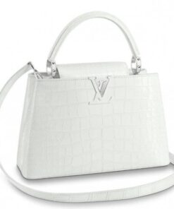 Replica Louis Vuitton Capucines PM Crocodile Bag N93716 BLV834