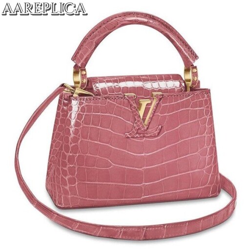 Replica Louis Vuitton Capucines Mini Crocodile Bag N95003 BLV799