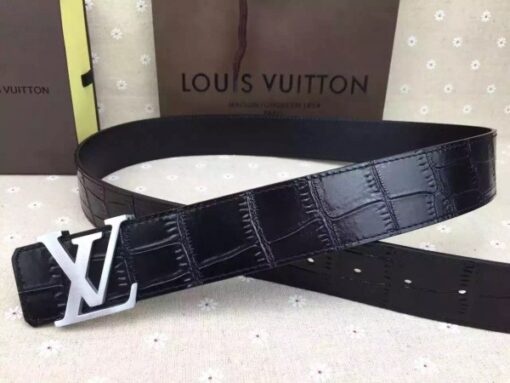 Replica Louis Vuitton Crocodile LV Initiales 40MM Belt M9896T 7