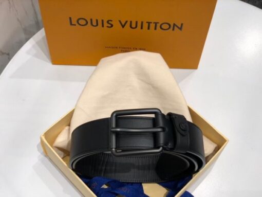 Replica Louis Vuitton Voyager 35mm Belt Monogram Shadow M0281V 3