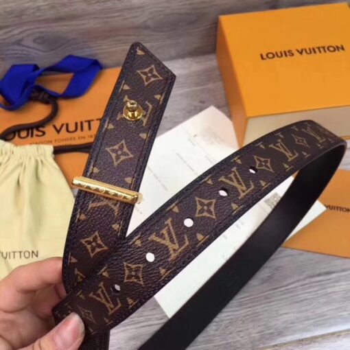 Replica Louis Vuitton Monoglam 30mm Belt Monogram M9300U 5