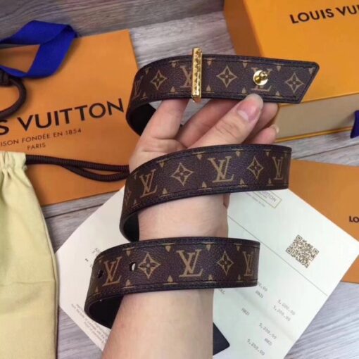 Replica Louis Vuitton Monoglam 30mm Belt Monogram M9300U 6