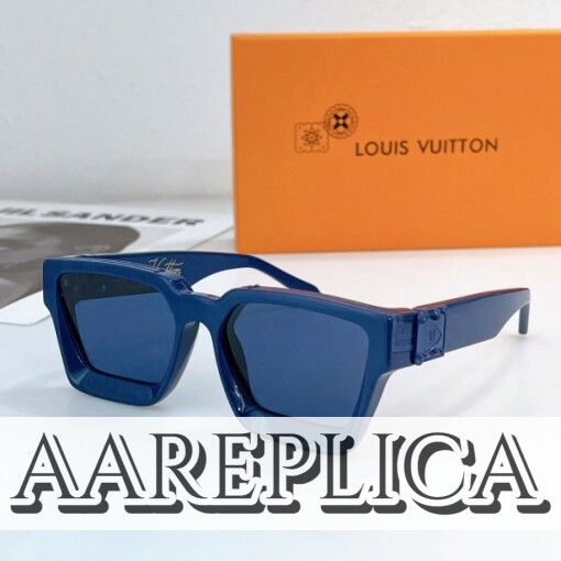 Replica Louis Vuitton Blue 1.1 Millionaires Sunglasses Z1598W 2