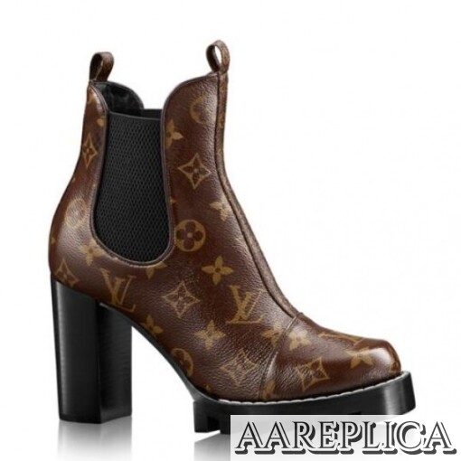 Replica Louis Vuitton Monogram Star Trail Ankle Boot