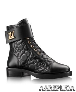 Replica Louis Vuitton Wonderland Ranger Boot Monogam Flower