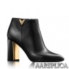 Replica Louis Vuitton Black Rockabily Ankle Boot 9