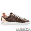 Replica Louis Vuitton Frontrow Sneaker In Leather And Monogram 9