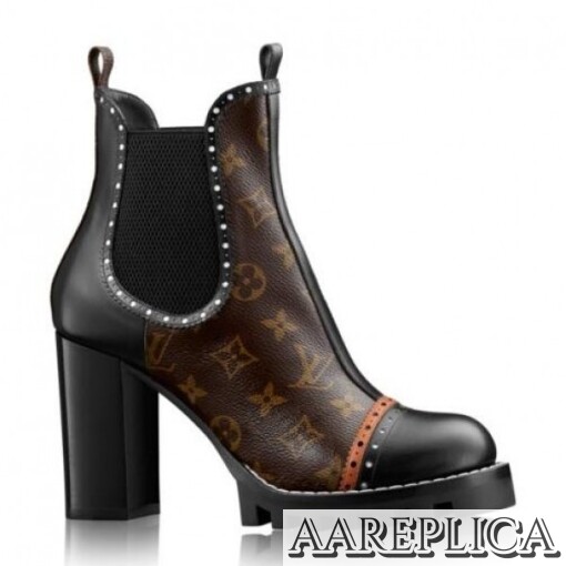 Replica Louis Vuitton Boyish Ankle Boot Monogram Canvas