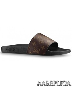 Replica Louis Vuitton Waterfront Mules In Monogram Canvas