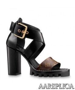 Replica Louis Vuitton Black Star Trail Sandals