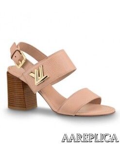 Replica Louis Vuitton Blush Leather Horizon Sandal