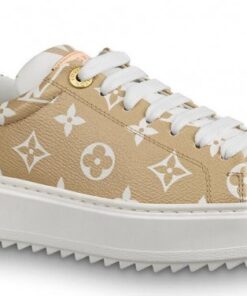 Replica Louis Vuitton Blanc/Moka Time Out Sneaker