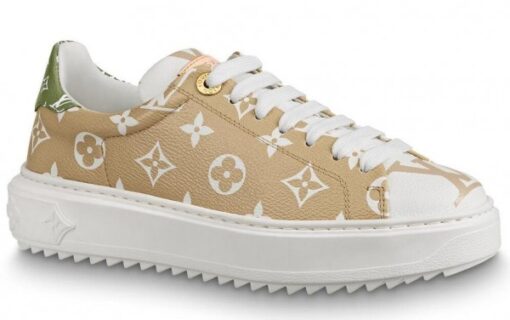 Replica Louis Vuitton Blanc/Moka Time Out Sneaker