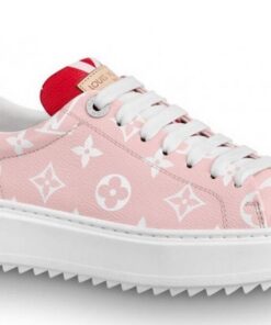 Replica Louis Vuitton Rose/Rouge Time Out Sneaker