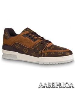 Replica Louis Vuitton LV Trainer Sneakers In Monogram Canvas