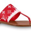 Replica Louis Vuitton LV Escale Starboard Flat Espadrille Red 10