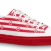 Replica Louis Vuitton LV Escale Starboard Flat Espadrille Red 9