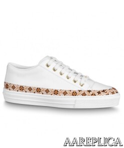 Replica Louis Vuitton White LV Crafty Stellar Sneakers