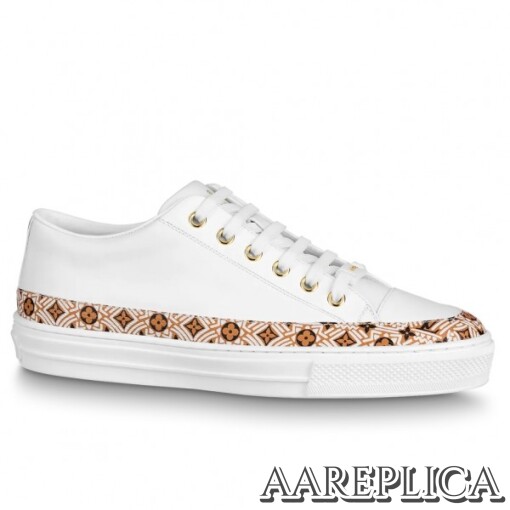 Replica Louis Vuitton White LV Crafty Stellar Sneakers