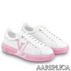 Replica Louis Vuitton White LV Crafty Stellar Sneakers 9