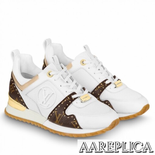 Replica Louis Vuitton Women’s Run Away Sneaker Monogram Studs