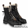 Replica Louis Vuitton Metropolis Flat Ranger Boots In Black Leather 8