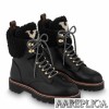 Replica Louis Vuitton Black Snowdrop Flat Ankle Boots 8