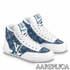 Replica Louis Vuitton Charlie Sneakers In White Leather With Vert Detail 9